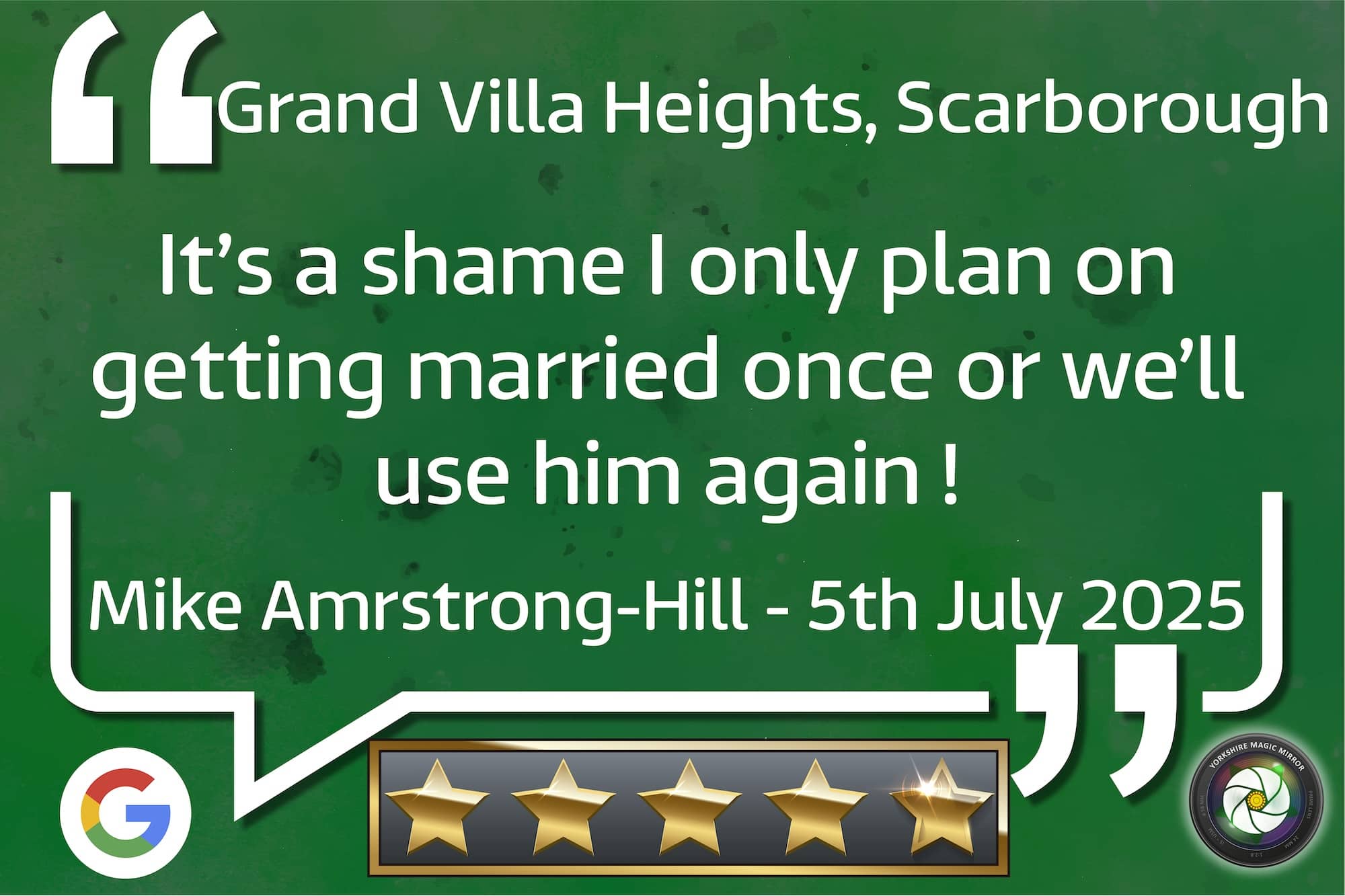 Mike Armstrong-Hill & Kelly Grand Villa Heights Ravenahll July 2025 Wedding
